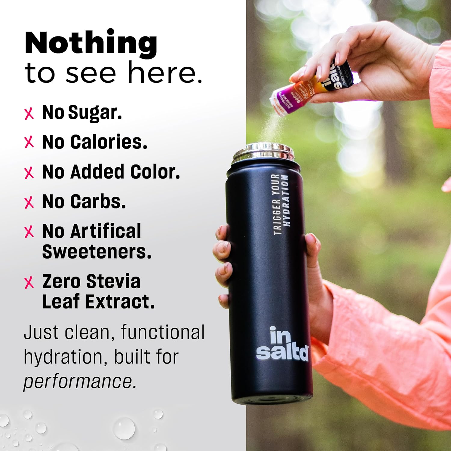 Sugar-Free Electrolyte Powder Hydration Packets | High Potency Clean Electrolytes Without Stevia | Zero Calorie Electrolytes for Fasting | Water Additive Drink Mix (Mango Passionfruit)