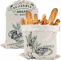 Jiuzcare 5 Sac A Pain Longue Conservation Sac Baguette Congelation Reutilisable