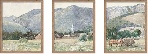 Miniatura 24 de Poster Master Póster de ilustración vintage de 3 piezas, impresión botánica retro, arte de pared sin marco de 8 x 10 pulgadas, regalo para artista,