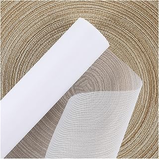 Papel de Envolver de Flores de Hilo de Malla 50cm * 5 Yardas Flor Pakcaging Papel Malla Regalo Envoltura Red Hilo Flor Envoltura Suave Tul Ramo Floral Envoltura Rollo Paquete (Color : White)
