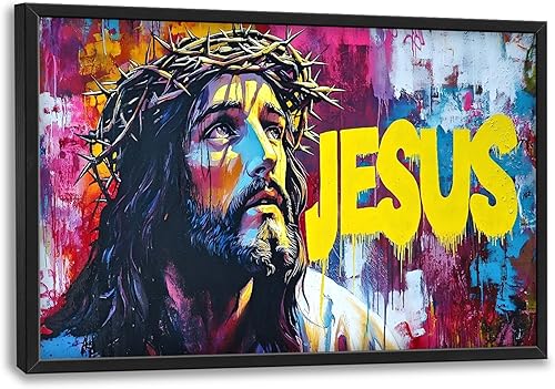 Miniatura 15 de Arte abstracto de pared grande enmarcado para decoración de pared para sala de estar, imágenes abstractas de gran tamaño, pintura moderna extra