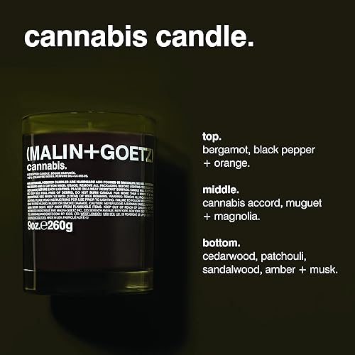 Miniatura 6 de MalinGoetz Highly Scented Long Lasting Slow Burn All Natural Hand Poured Luxury Wax Blend Aromatic Candles and Gift Set 60 Hours 9oz