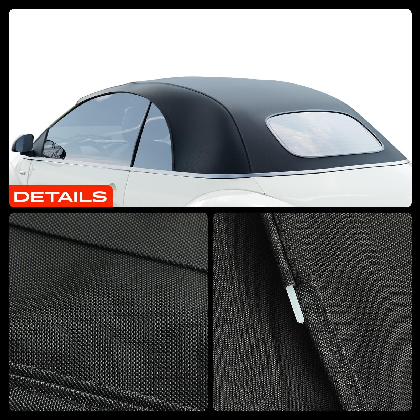 Frankberg Capote soft top Compatibile con New Beetle Cabriolet 1Y7 1.9 TDI 1.8 T 2.0 2.5 2002-2010 Cabriolet Replace# VW4403V,1005BEE055