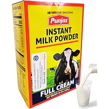 Whole Full Cream Instant Dry Milk Powder - Baking, Indian Sweets, Cooking, Drinks - Pasteurized, Non-GMO, Gluten-Free 450g Box Imported from FIJI Natural Goodness