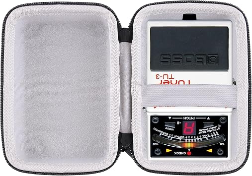 Hard EVA Carrying Storage Case Compatible with Boss DS-1/BOSS TU-3/CH-1/CS-3/NS-2 Chromatic Tuner Pedal Protective Travel storage box grey