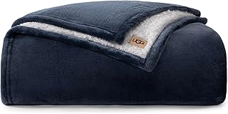 UGG Nita Twin/Twin XL Blanket Fleece Fluffy Reversible Soft Fuzzy Beddin...
