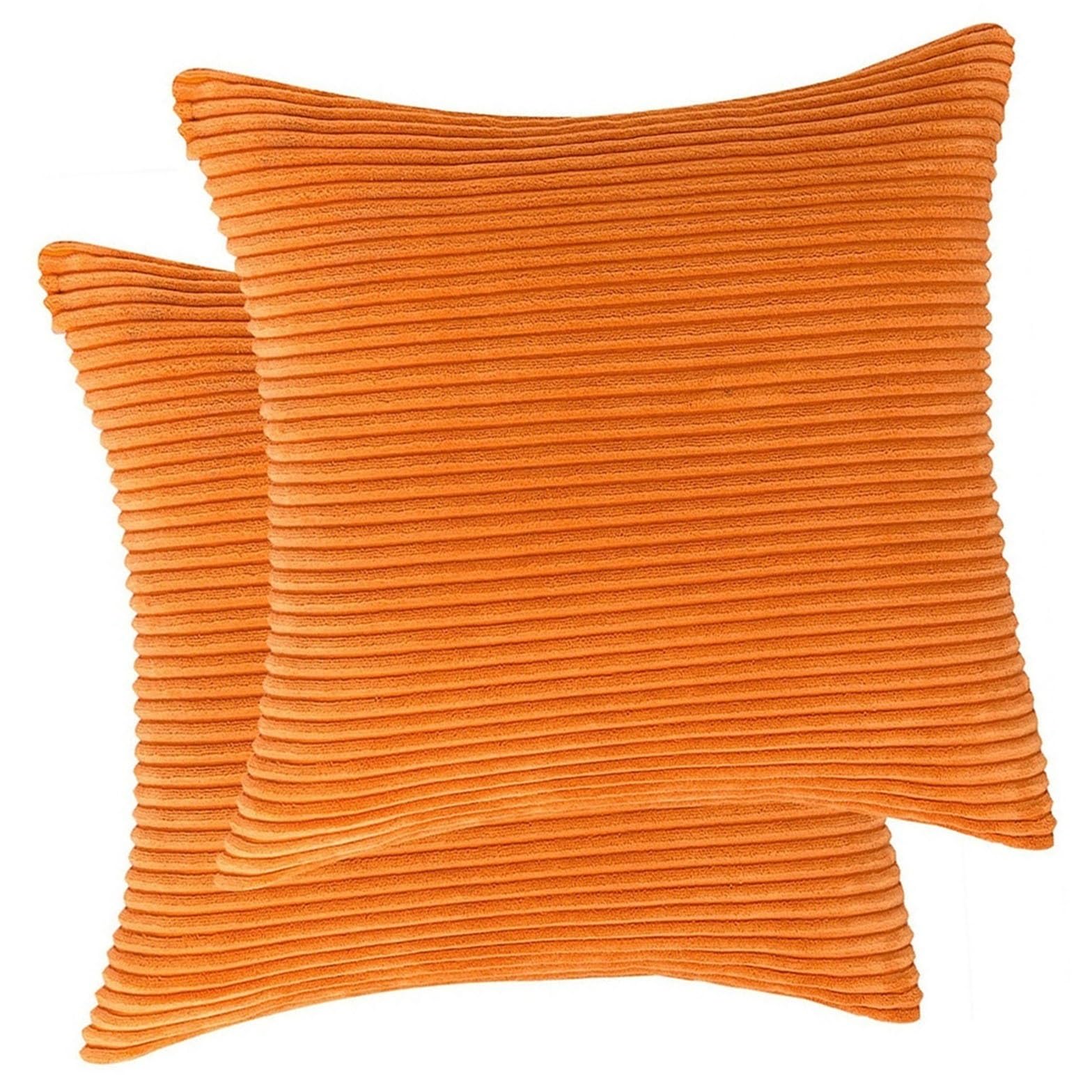 Housse de coussin canapé velours côtelé pour salon chaleureux