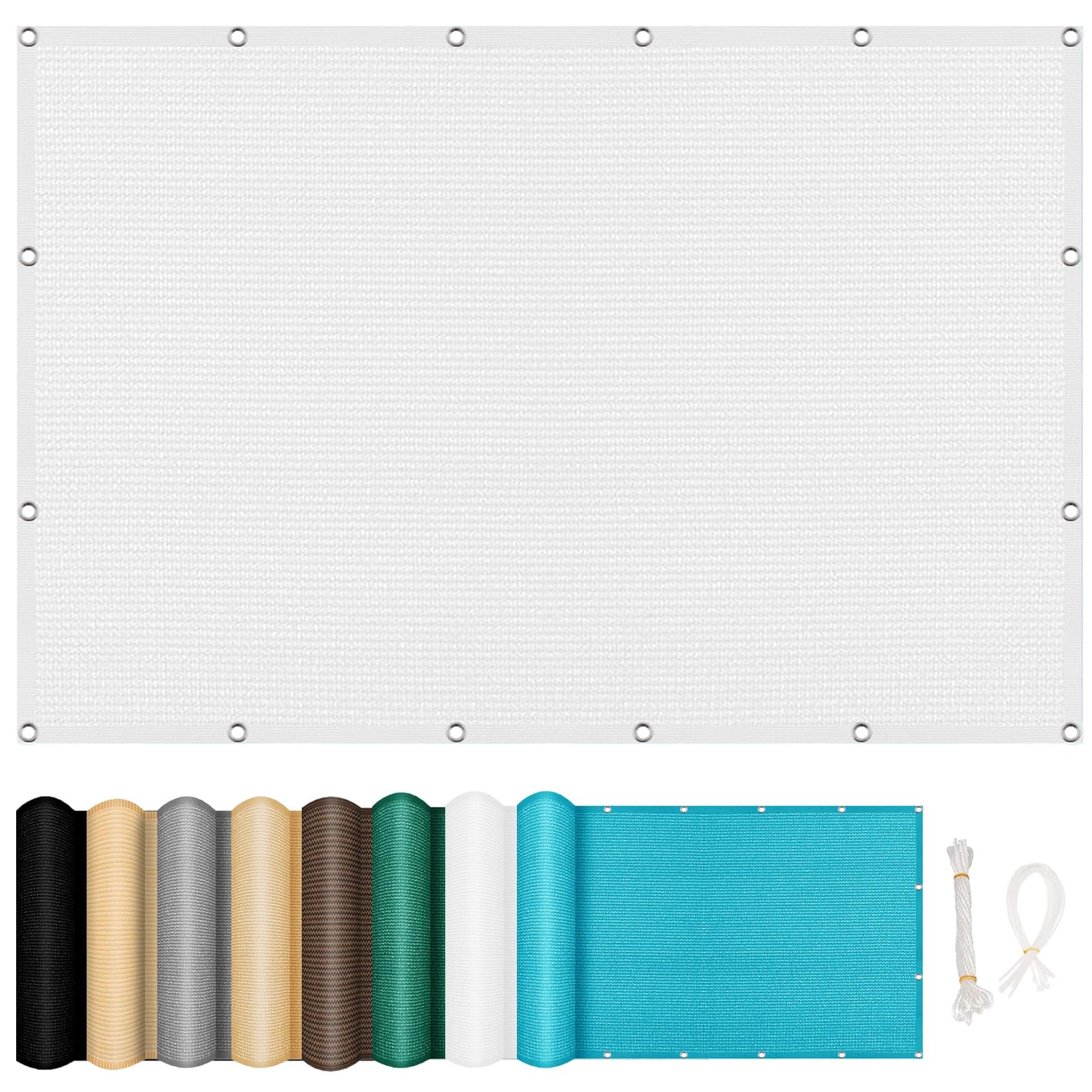 Sonnensegel Rechteck 2,5x7 M – Wasserdicht, UV-Schutz 98%, Inkl. Seile, Creme, Für Garten & Balkon