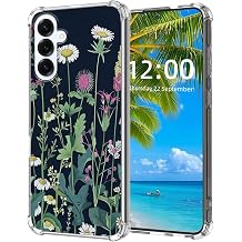 for Samsung Galaxy S25 FE Case, Botanical Fleur High-Definition Painted Back Cover with Soft Transparent TPU Bumper, Shockproof Protective for S25 FE Phone Case