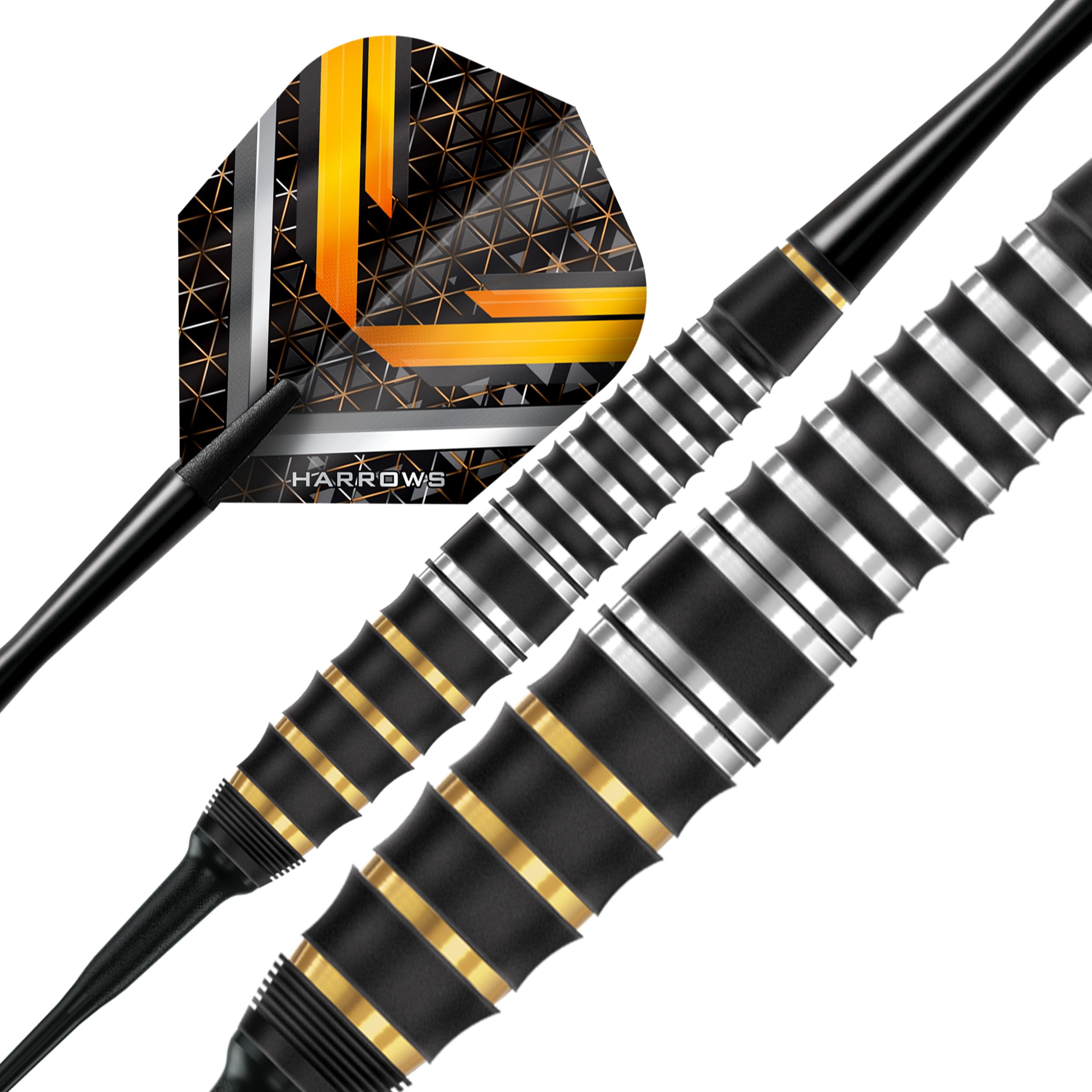 Amazon | Harrows Vulcan Brass ソフトチップ ダーツセット - 18g