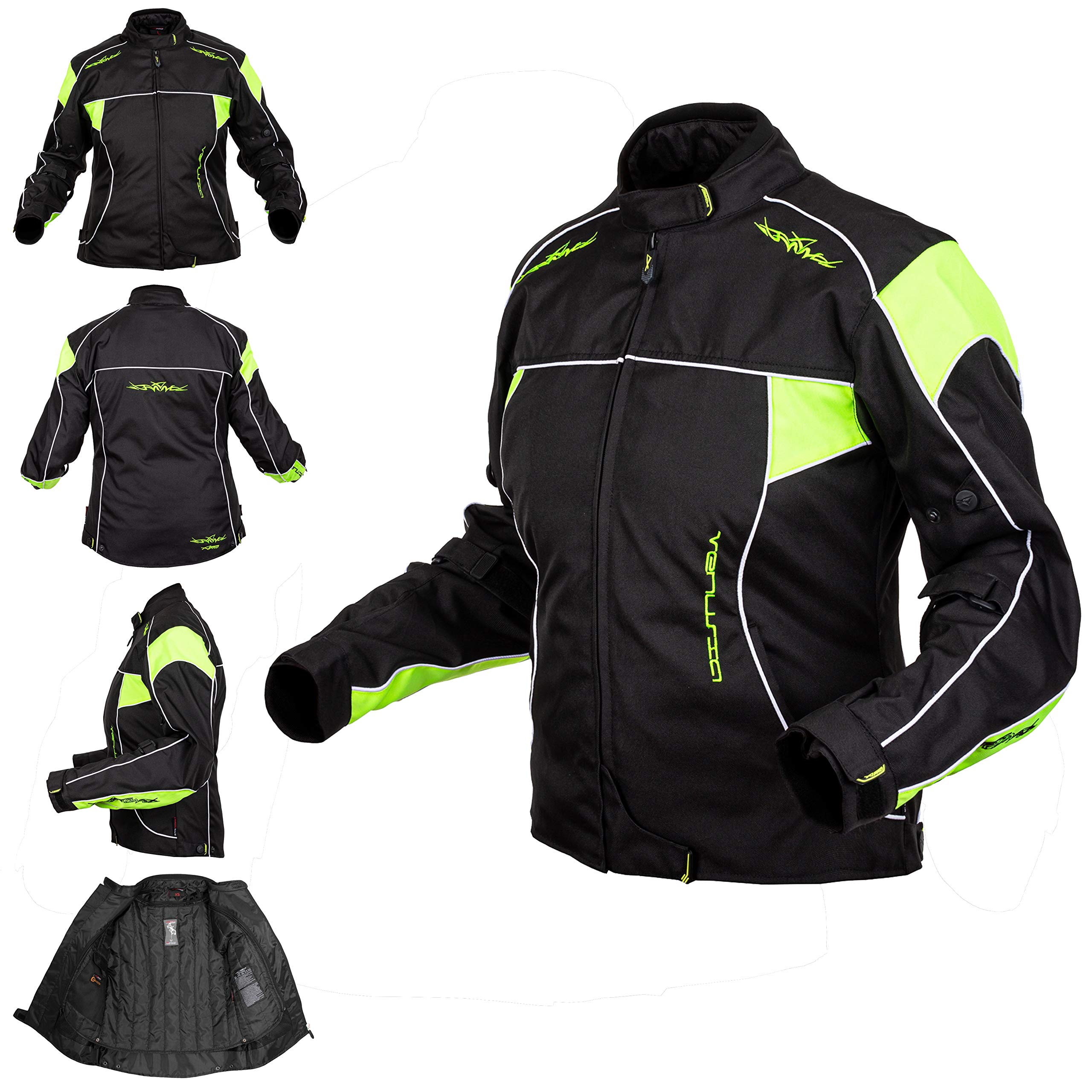 A-pro Scooters Chaqueta Señora Moto protectores CE Mujeres extraíble térmica