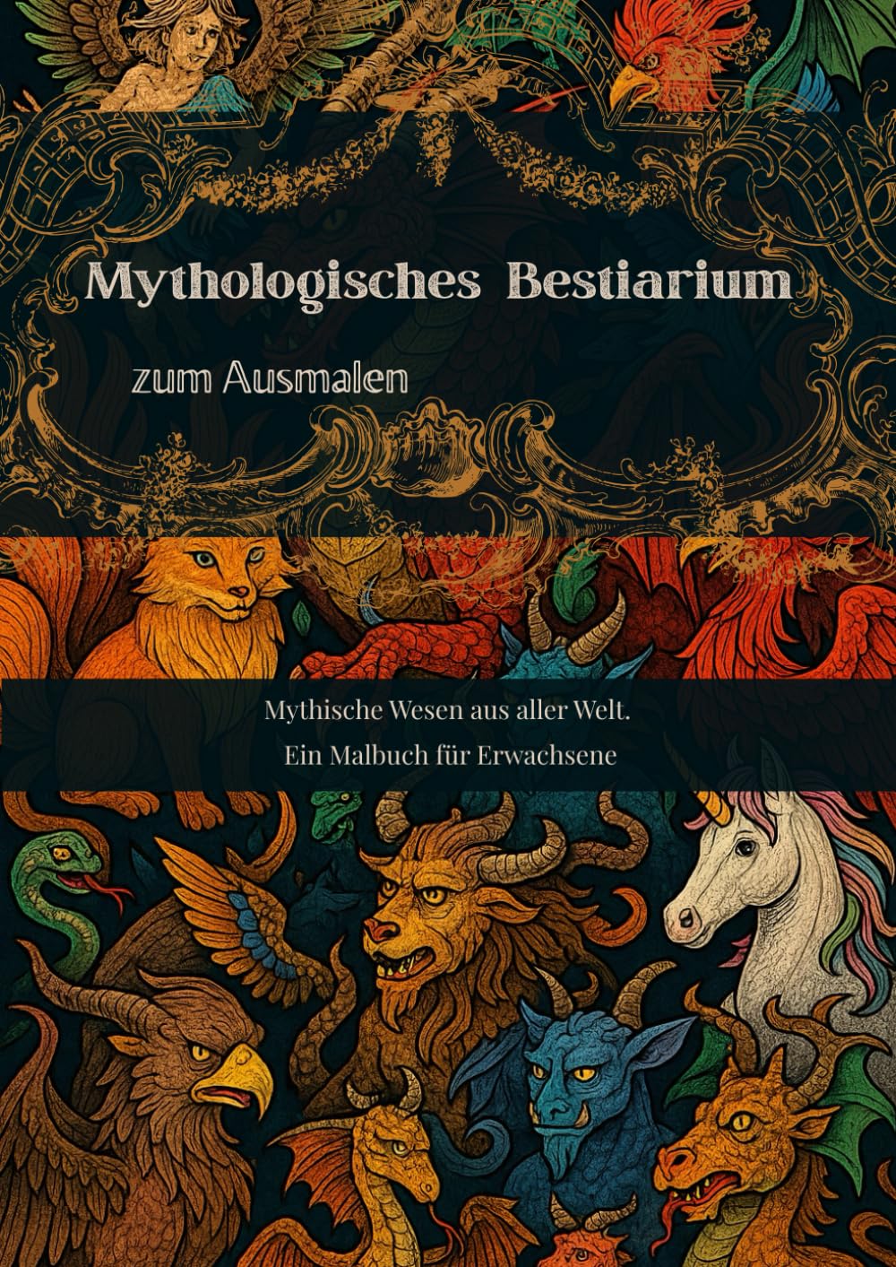 Mythische Wesen aus aller Welt: Ein Malbuch für Erwachsene