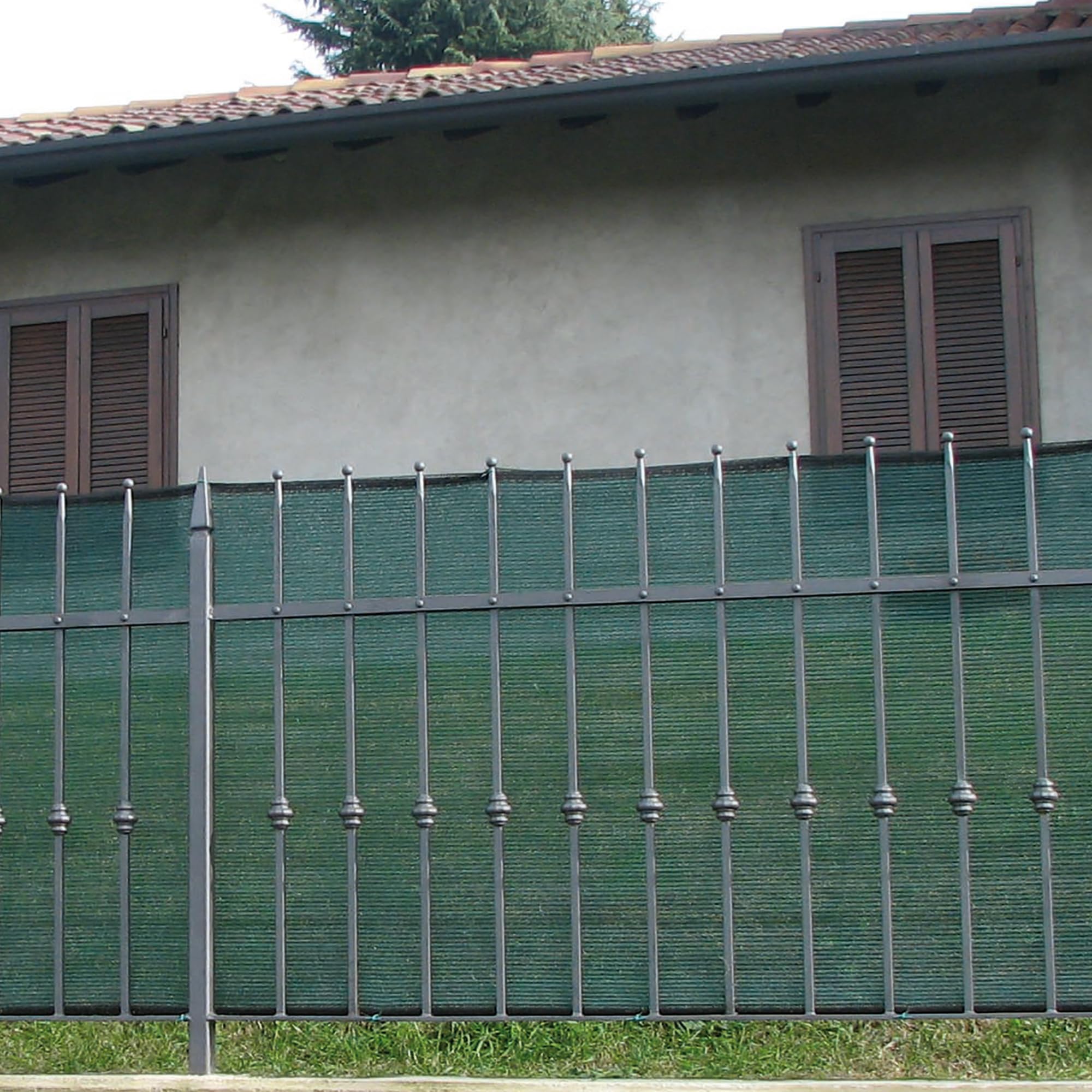 TENAX Filet Brise Vue Soleado 1,00x3 m Vert, Filet Tissé d'Occultation pour Terrasses, Balcons et Jardins, Filet d'Ombrage pour Protéger du Soleil