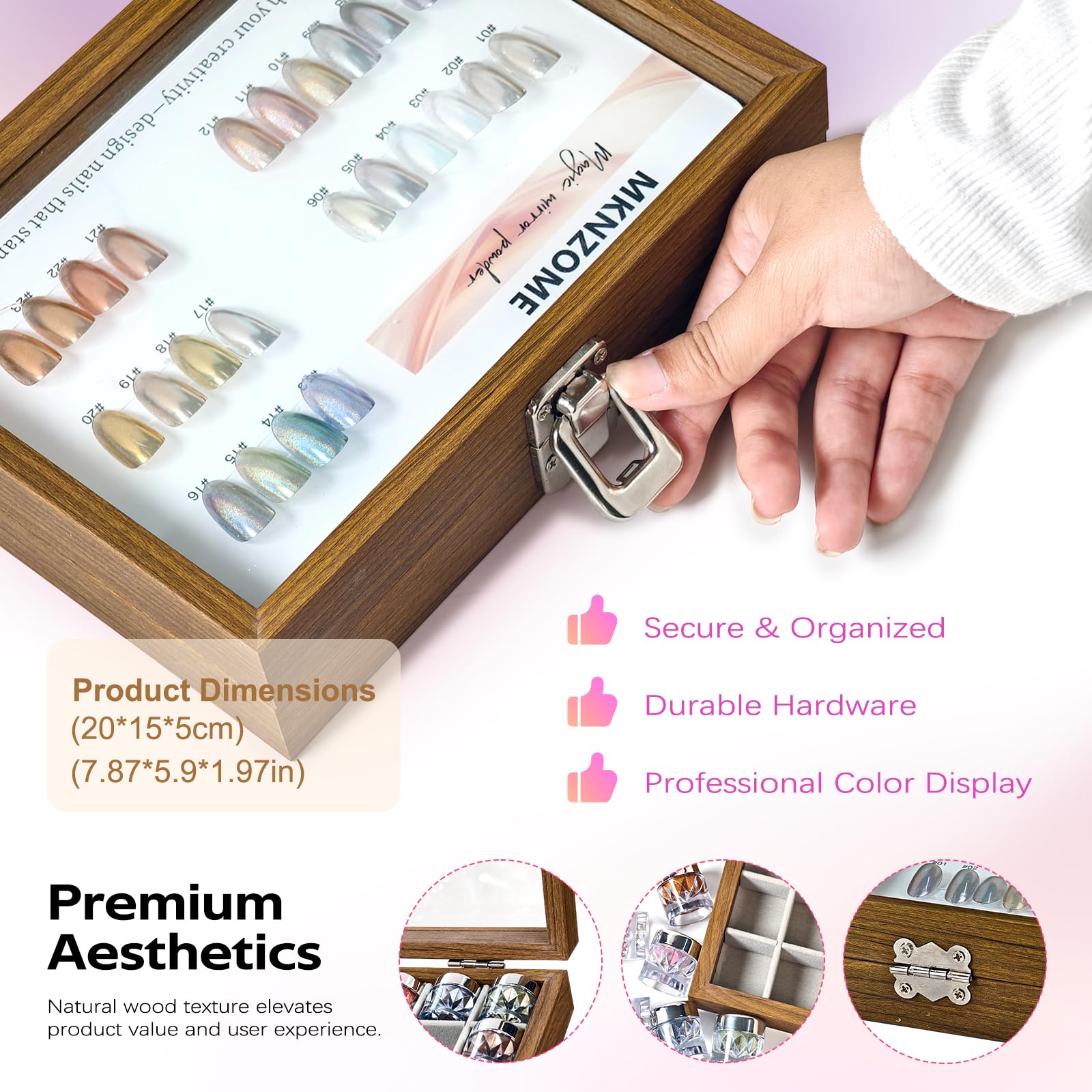 Chrom-Nagelpulver, metallischer Spiegel, holografischer Effekt, Glitzer, Schwarz, Gold, Silber, für Zuhause, Nagelkunst, Dekoration, DIY, Salon, Maniküre, Geschenk für Frauen