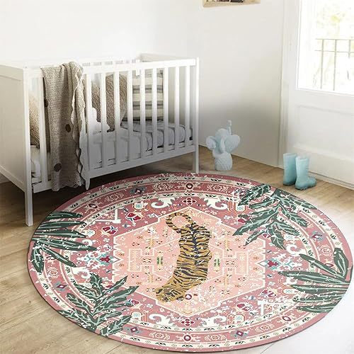 Vista 23 de Alfombras hippie, alfombras de 2 x 3 de lana sintética tropical rosa boho para baño, cocina, entrada interior pequeña. Alfombra moderna vintage