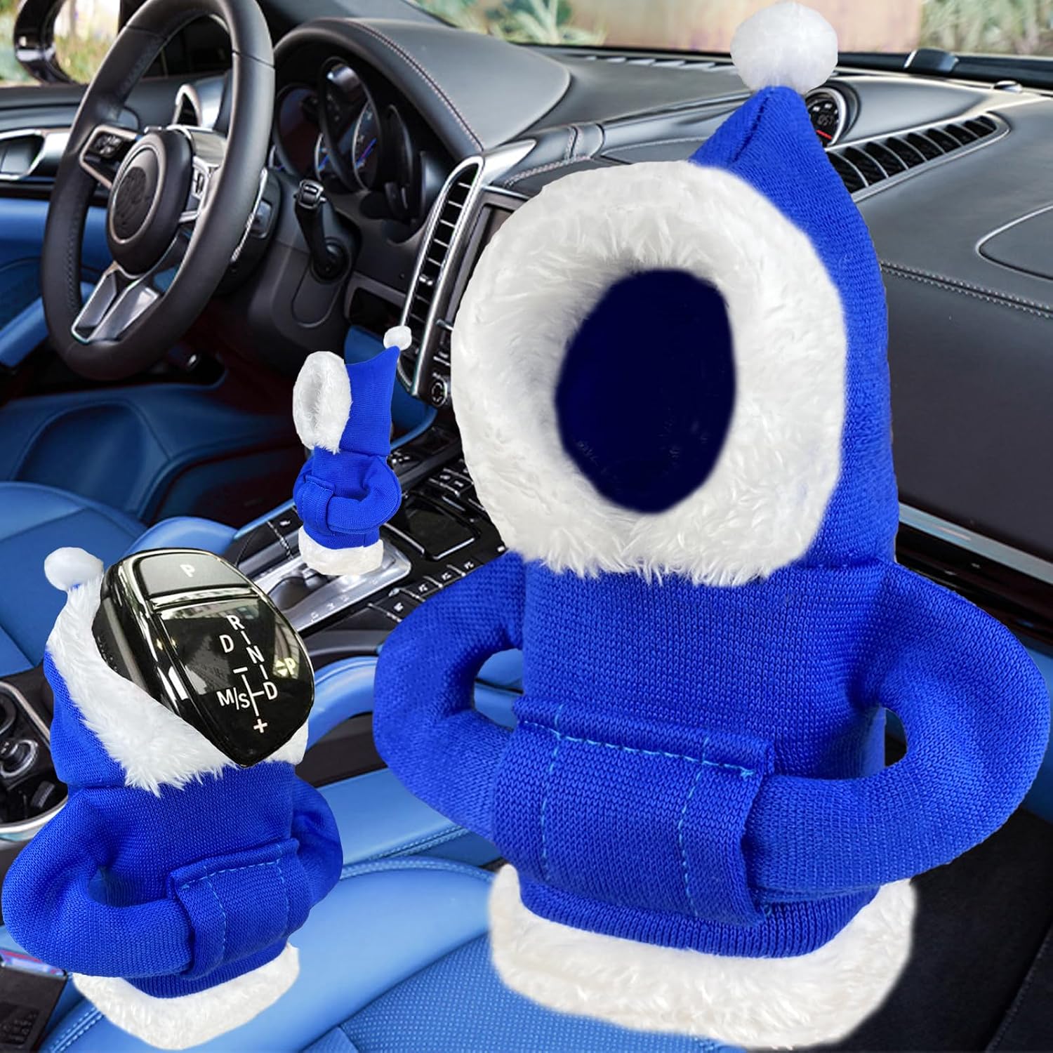 Fun Mini Hoodie for Shifter Knob - Christmas Stocking Stuffers Gifts for Him Her Car Accessories Gear Shift Decorations, Xmas Gifts Idea for Men Women, Birthday Gifts for Anniversary Boyfriend Husband