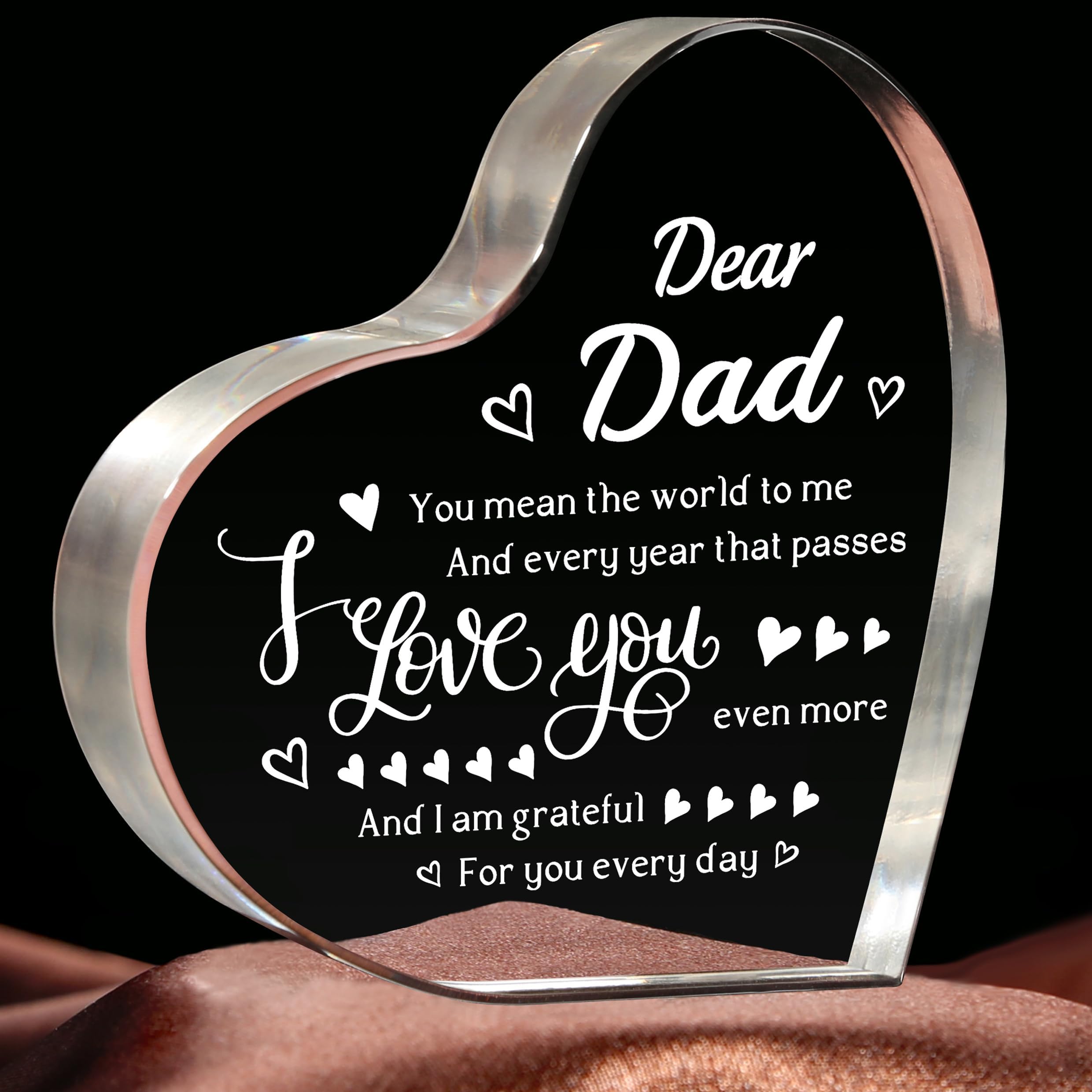 Amazon.com: LUNEKKH Gifts for Dad from Daughter on Fathers Day ...
