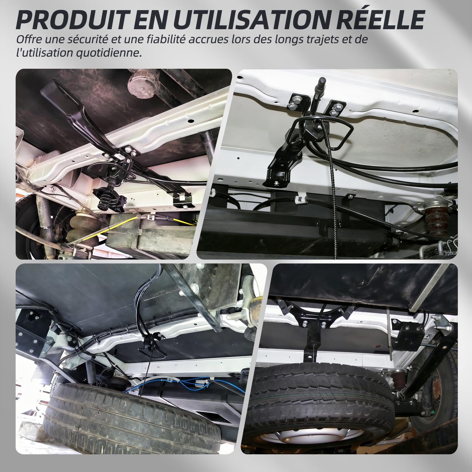Support de roue de secours avec câble pour Fiat Ducato, Citroën Jumper, Peugeot Boxer à partir de 2006