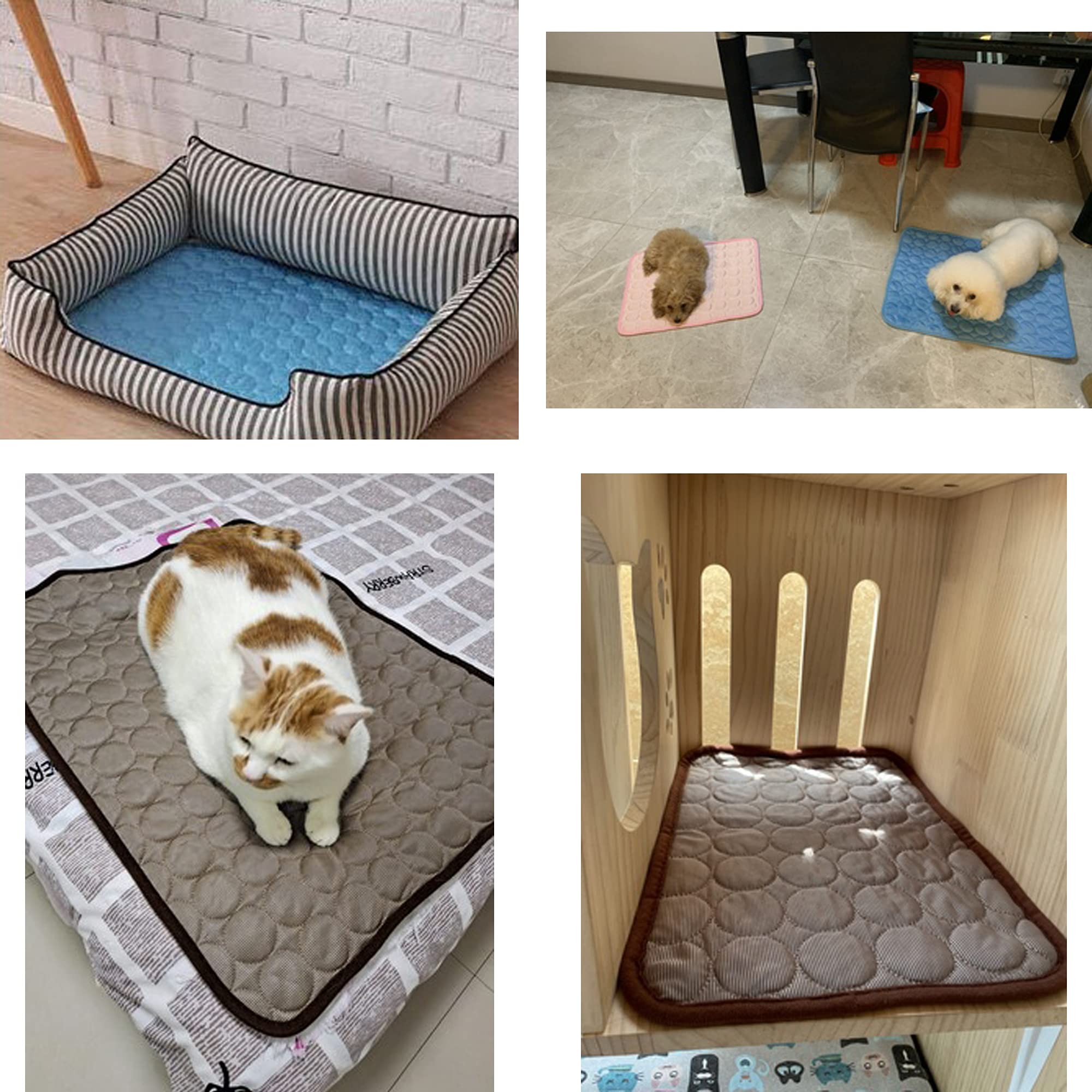 LOMUG Kühlmatte Für Hunde 100x70cm - Selbstkühlende Decke Für Haustiere