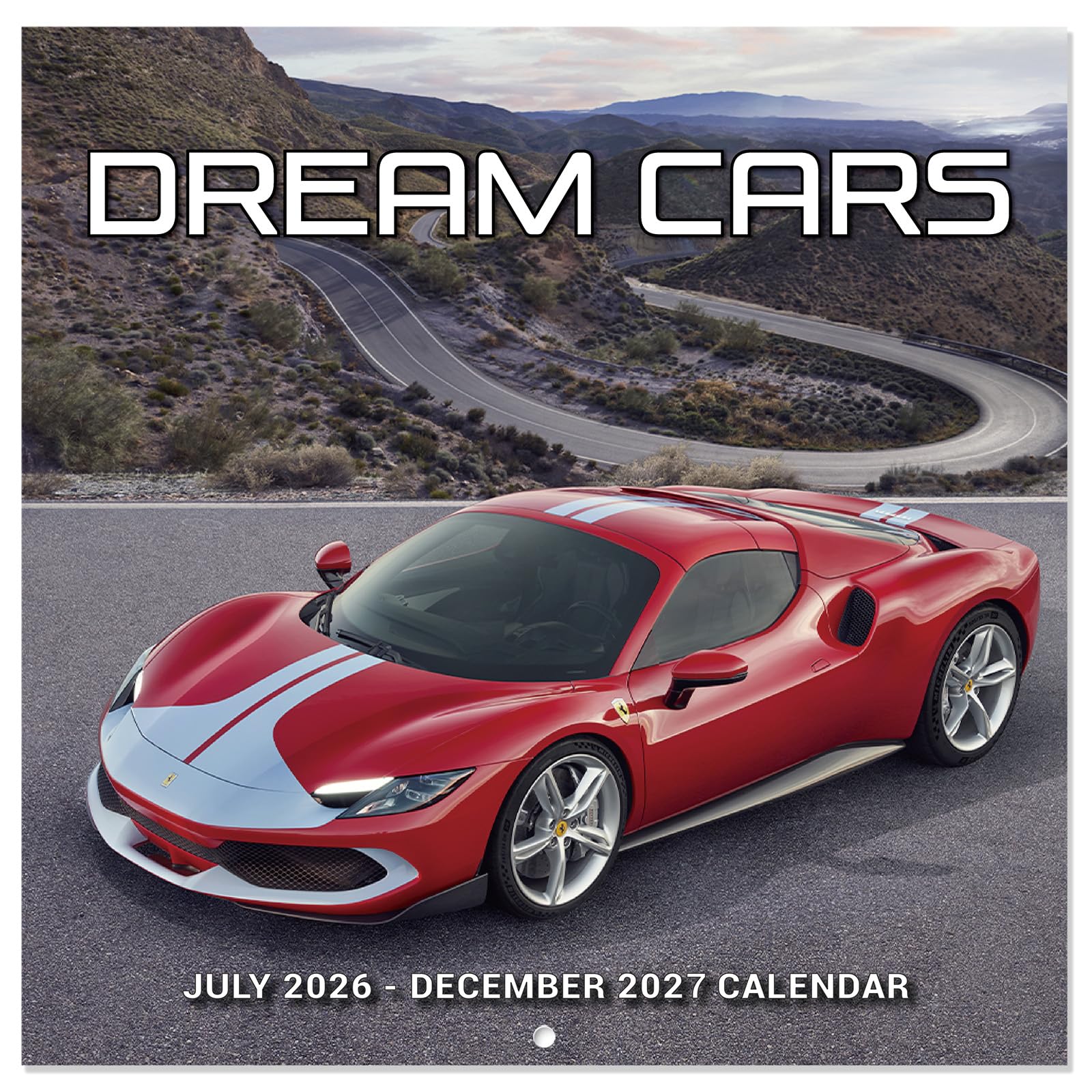 Wall Calendar 2026-2027 - Cars Calendar, 18 Months, 11.8" x 11.8"