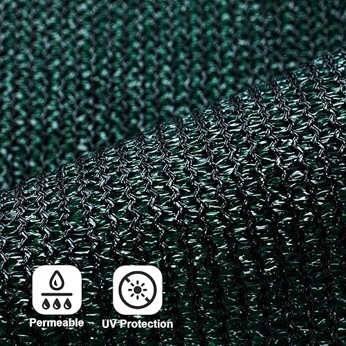 Miniatura 3 de LOVE STORY Panel de privacidad para valla de 6 x 50 pies, cubiertas de malla para exteriores con ojales para patio, jardín, pared, patio, color verde