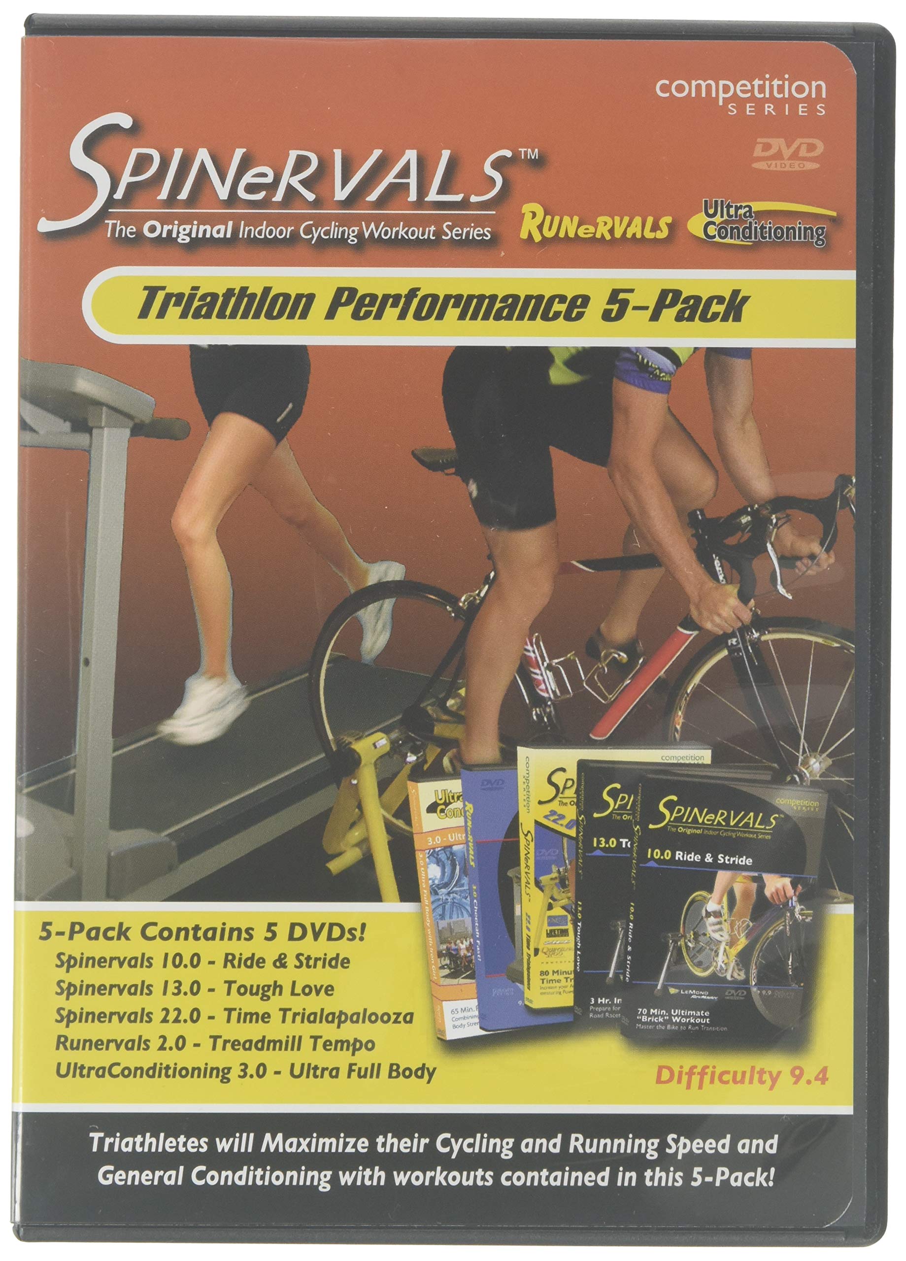 Spinervals Triathlon Performance Lot de 5 DVD optimiser sa routine home trainer