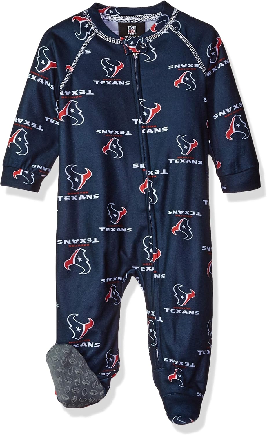 Outerstuff Infant Black Jacksonville Jaguars Piped Raglan Full-Zip Sleeper : Sports & Outdoors