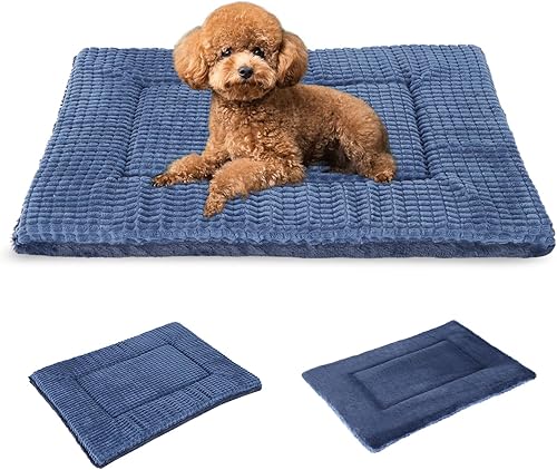 Miniatura 29 de BVAGSS XH079 - Almohadilla reversible para jaula de perro, de espuma viscoelástica, suave, cálida, lavable a máquina, colchón para perreras para