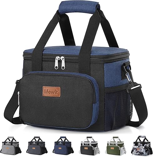 Miniatura 27 de Lifewit - Bolsa de almuerzo grande aislada, lonchera suave con enfriamiento para adultos, hombres, mujeres.