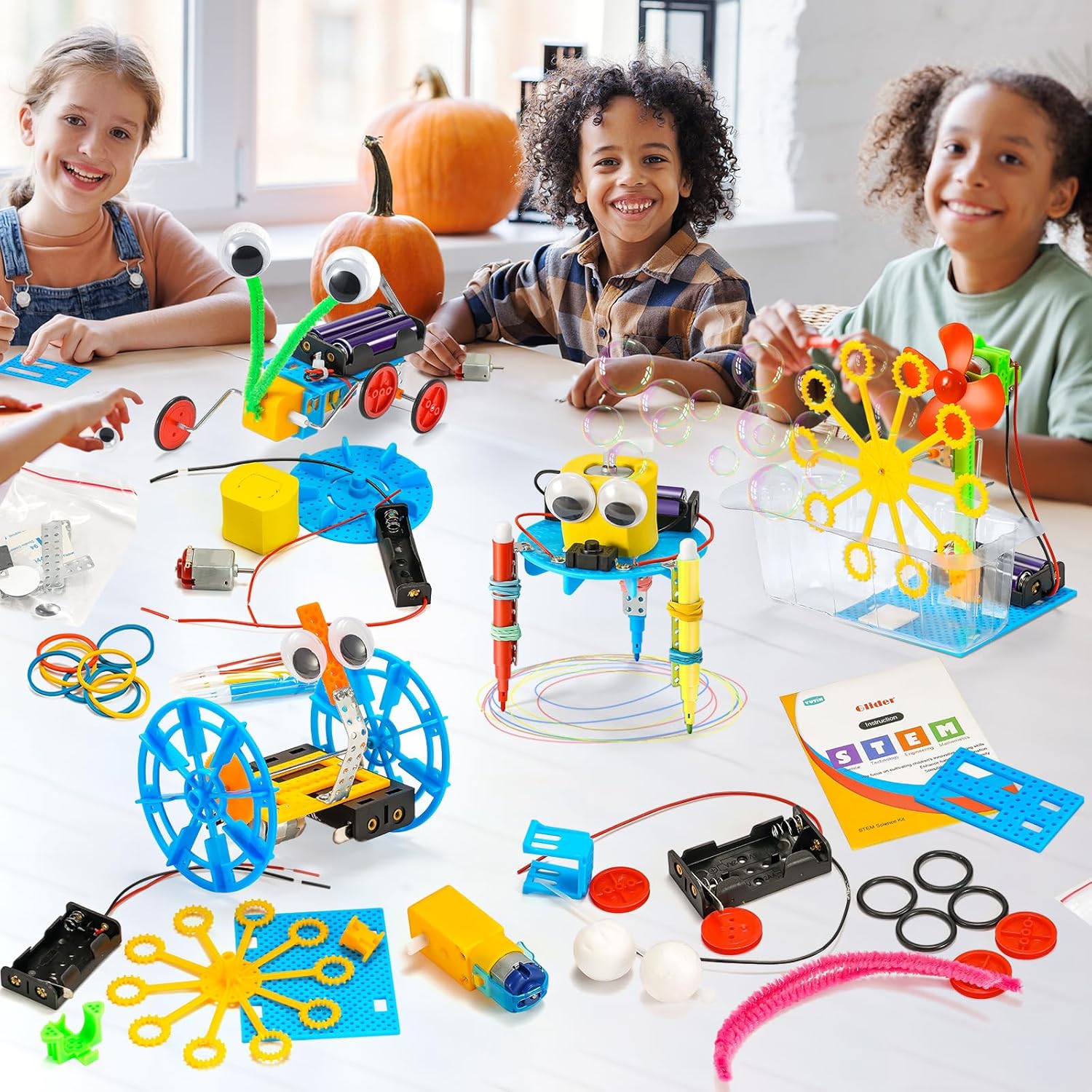 Robotics for Kids Ages 8-12, Boy Crafts Kids STEM Science Robot Building Kits 8-10 10-12, STEM Toys for Boys Gifts Age 8 10 12 13 14 Year Old