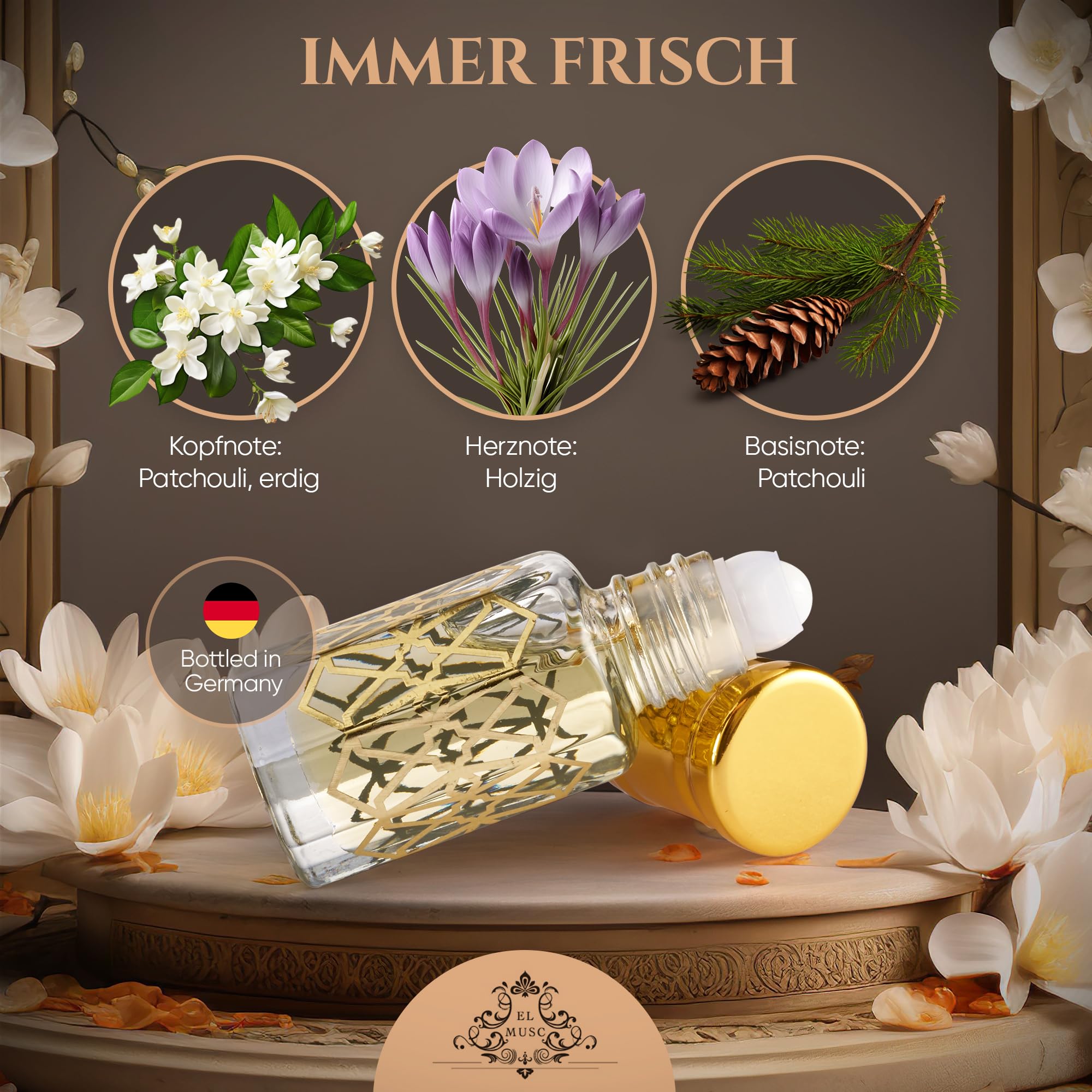 El-Musc Musc Patchouli 6ml Parfümöl - Misk Musk Duft Parfum
