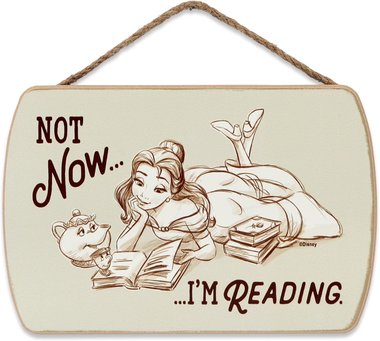 Disney Beauty and the Beast Belle Hanging Wood Wall Decor – Not Now I’m Reading – Cute Belle Sign for Kids’ Bedroom or Play Room Disney Beauty and the Beast Belle Hanging Wood Wall Decor – Not Now I’m Reading – Cute Belle Sign for Kids’ Bedroom or Play Room