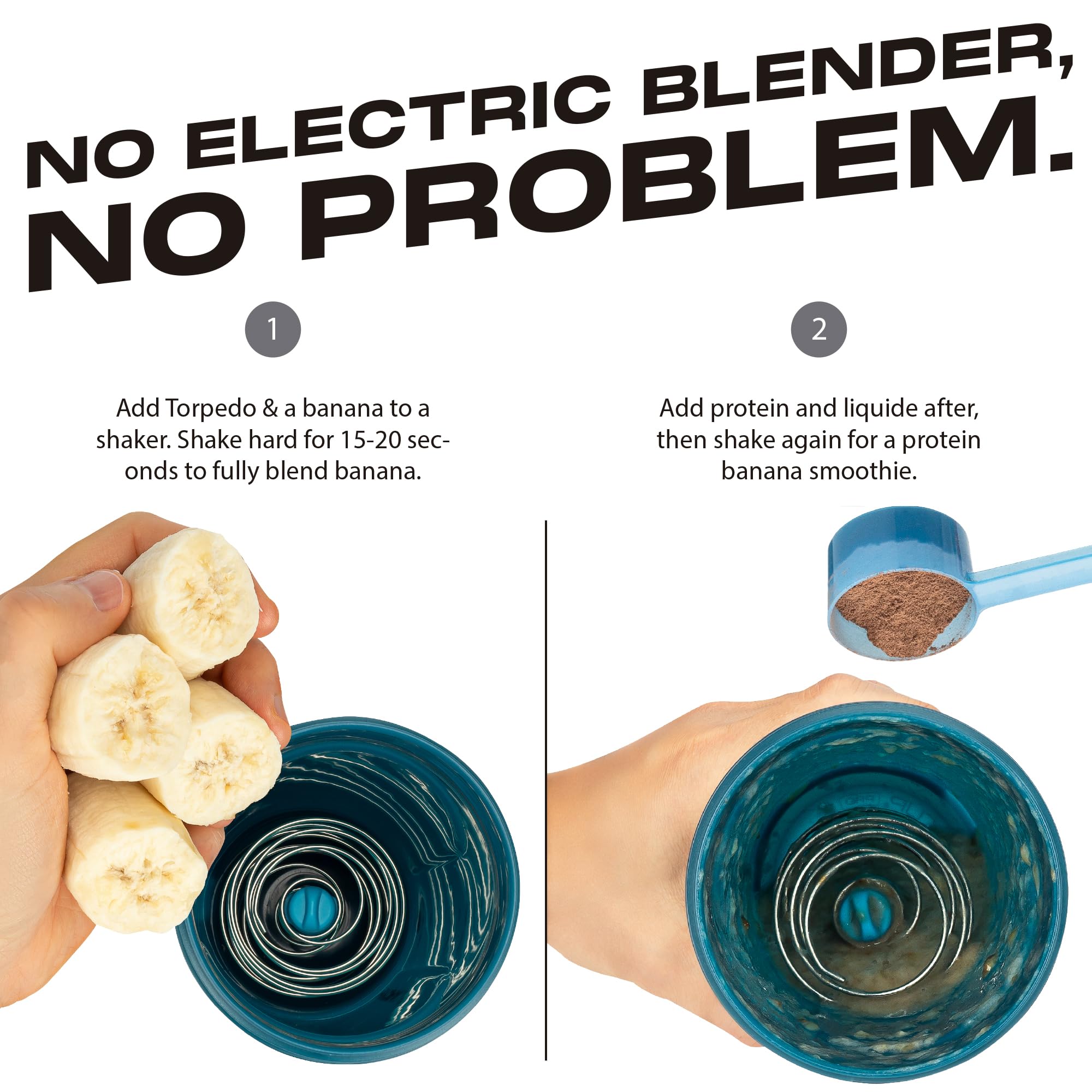 Amazon.com: HydraCup Power Shaker w/Weighted Whisk, 28oz - Faster