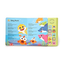 Baby Shark Sing-Alongs 10 Button Sound Book | Baby Shark Toys | Learning & Education Toys | Interactive Baby Books for Toddlers 1-3 | Gifts for Boys & Girls
