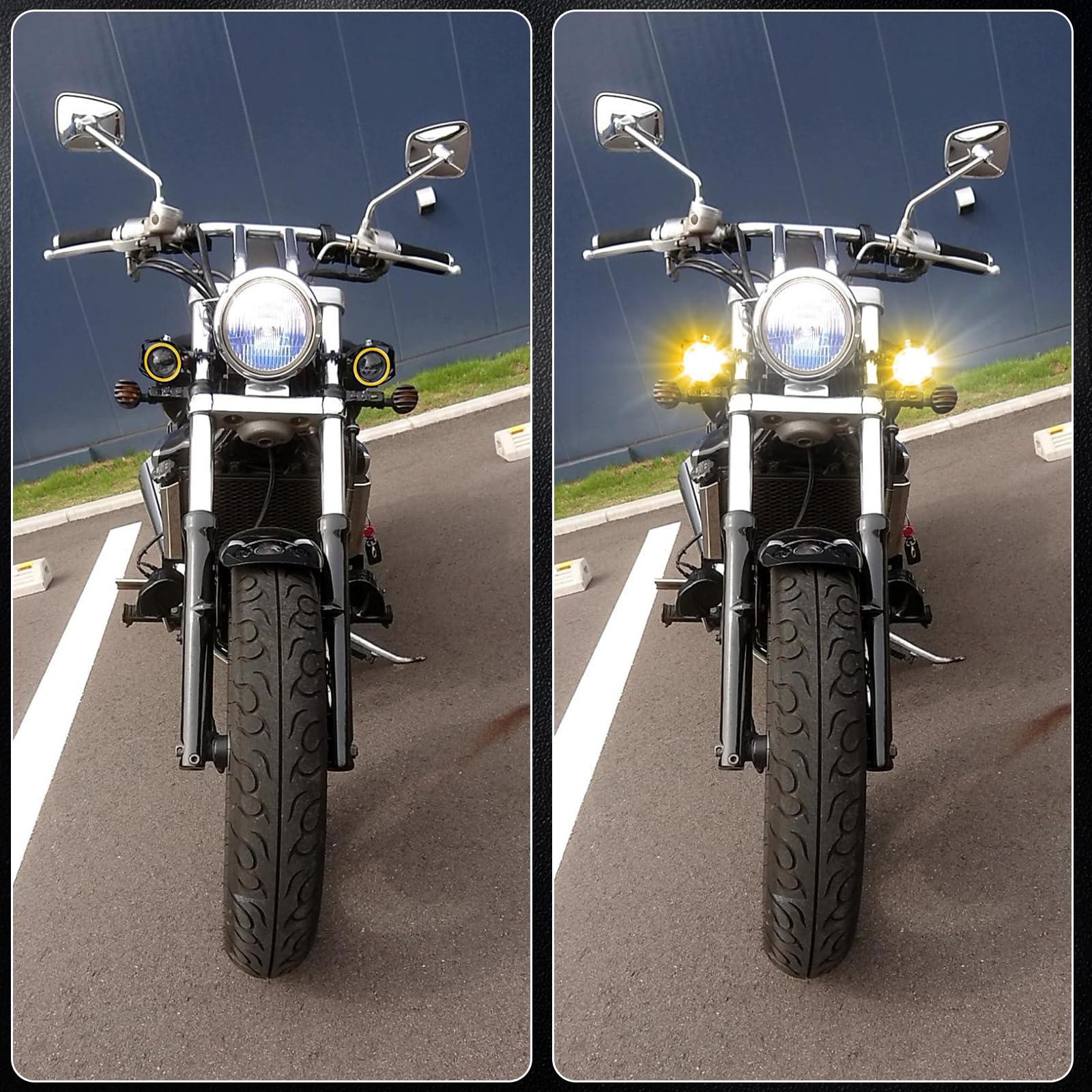 Amazon.co.jp: Ygmylandbb オートバイ LEDフォグランプ バイク用