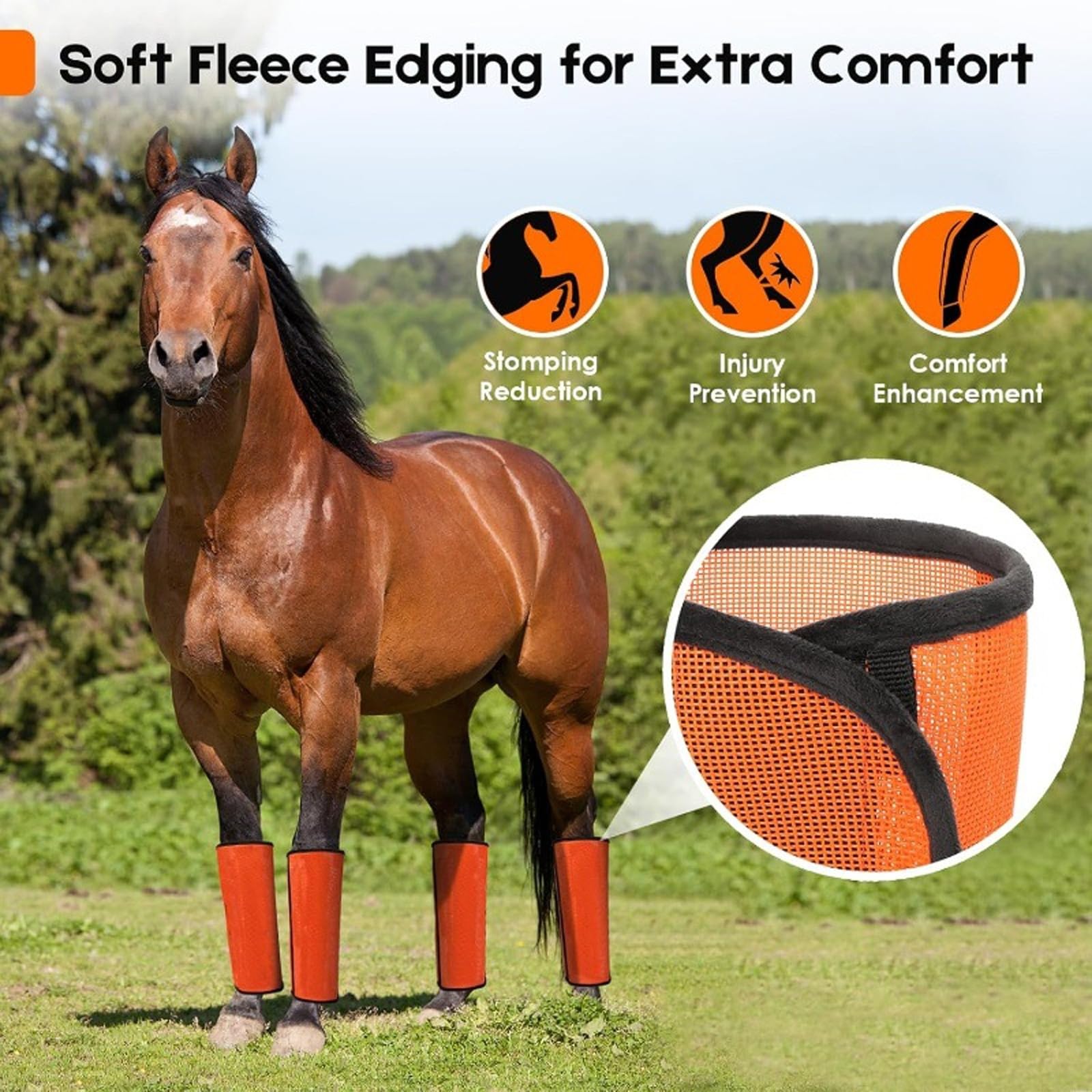Protección delantera de las piernas para caballos, protección para tendones, protección para saltar, equitación, durabilidad, botas de caballo