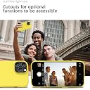 YATWIN Silicone Back Case for iPhone 15 Pro Max, Soft-Touch Phone Back Cover for Apple iPhone 15 Pro Max - Yellow gallery image