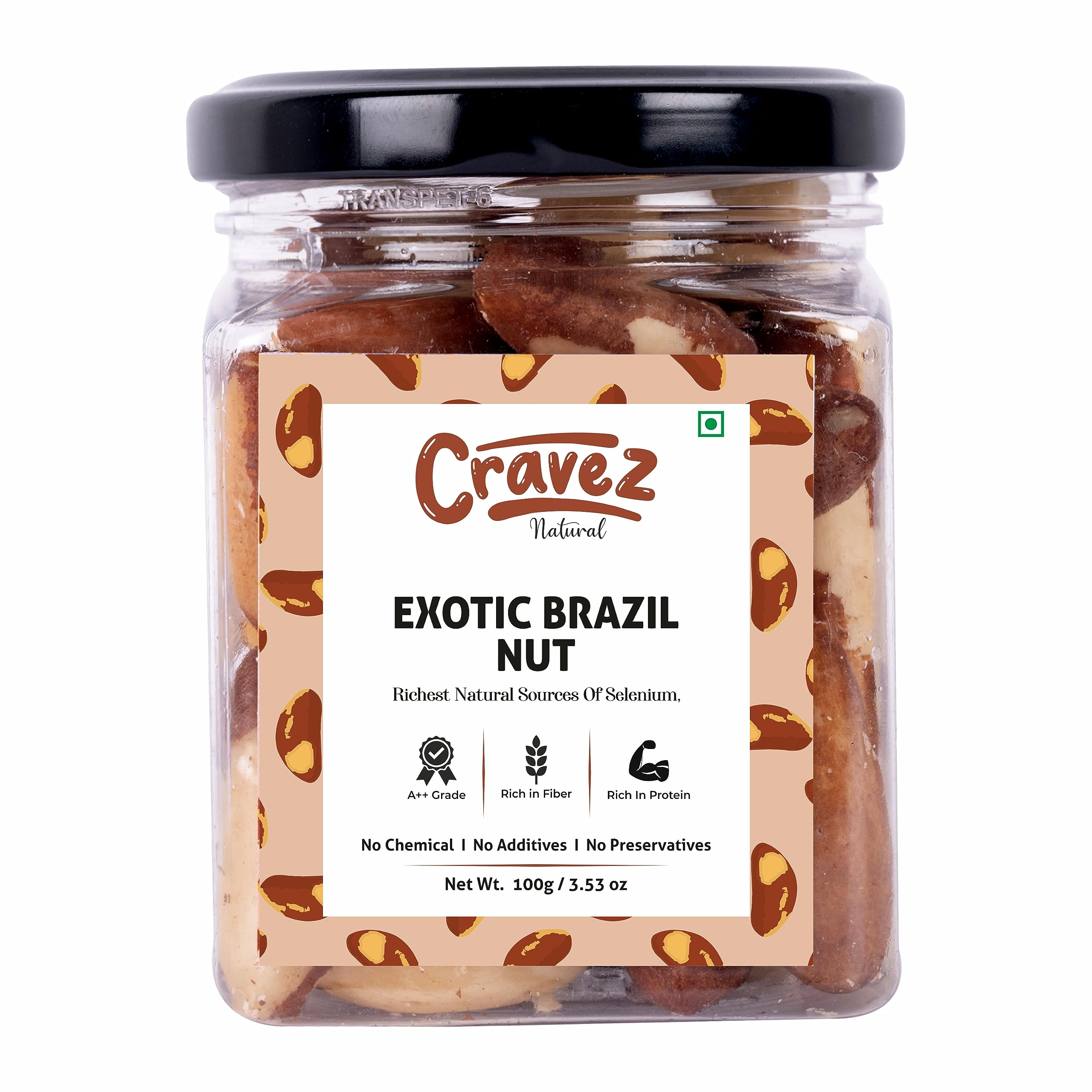 Cravez Natural Exotic Brazil Nuts -100 Gm (Grade A ++ Nuts, Premium Jumbo Size, Imported) - Richest Natural Source of Selenium (B0CBV5K5MN) Amazon Price History, Amazon Price Tracker