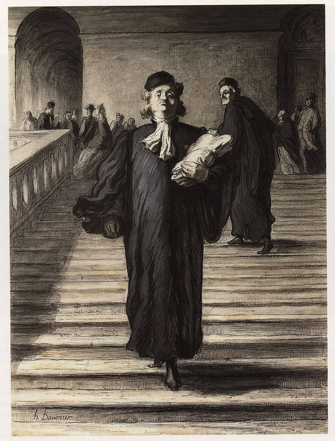 Tallenge - Grand Staircase of The Palace of Justice (Le Grand Escalier Du Palais De Justice) - Honor� Daumier 1848 - Lawyer Legal Art Painting- Medium Canvas Rolls(Canvas,18 x 24 inches, Multicolour) (B09C639P7Z) Amazon Price History, Amazon Price Tracker