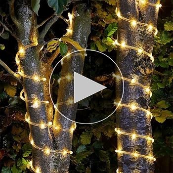 39FT 100LED Solar Rope Fairy String Lights – Waterproof For Outdoor Garden Patio