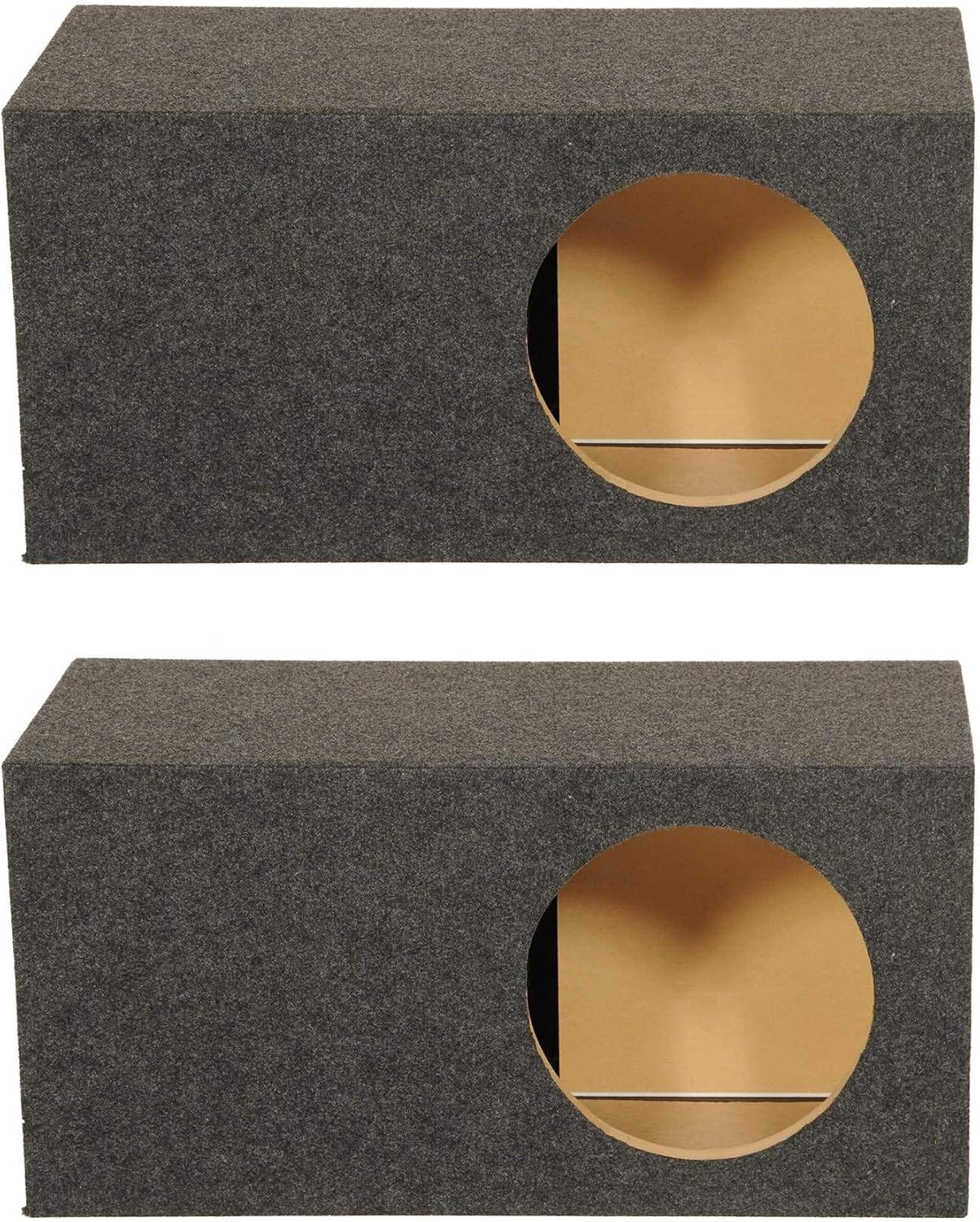 Q Power Single 12 Inch SPL XL Side Ported Subwoofer Enclosure HD112VL (2 Pack)