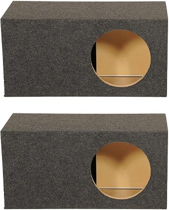 Q Power Single 12 Inch SPL XL Side Ported Subwoofer Enclosure HD112VL 2 Pack