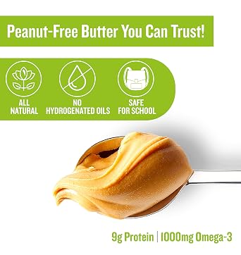 Peanut Free Tree Nut Free Natural No Stir Spread WOWBUTTER Award Winning Vegan Plant Protein Food made with Non-GMO verified Whole Soy Creamy, 17.6 oz (Pack of 6)