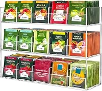 Vista 8 de BEYGORM Organizador de Bolsitas de Té de Acrílico para 216 Paquetes de Té, Sin Ensamblaje Requerido, Soporte de Exhibición para Encimera