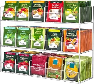 BEYGORM Acrylic Tea Bag Organizer