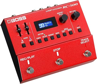 Boss RC-500 Loop Station Looper Pedal + Keepdrum Guitar Cable 3 m