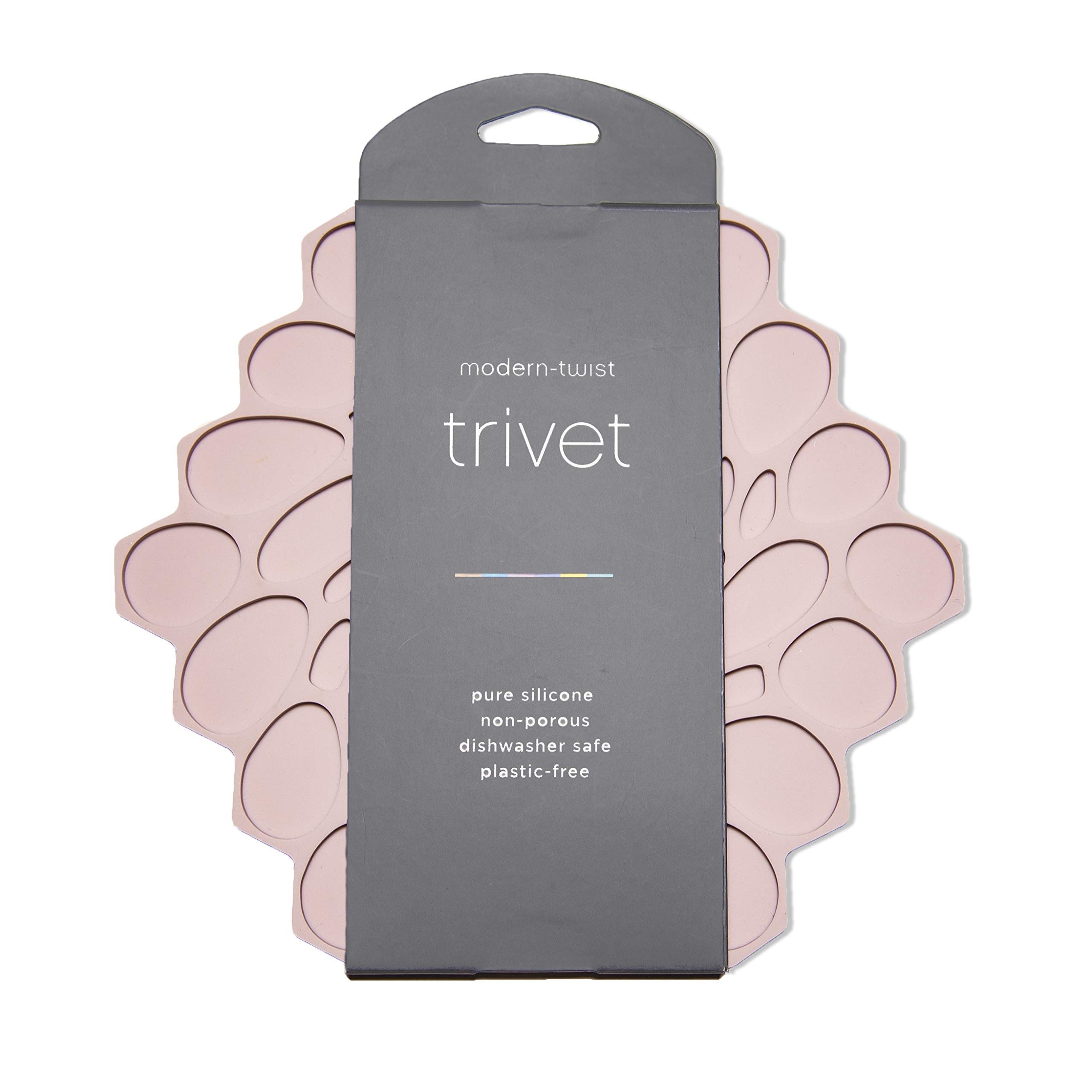 modern-twist Salvamanteles de Silicona Hive, agarradera, Rosa (b)