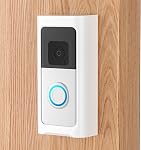 Adhesive Video doorbell Mount No Drill Compatible with Ring, Holder Bracket for Apartment Door, Battery & Video doorbells 4/3/3Plus/2020 Release (Black)