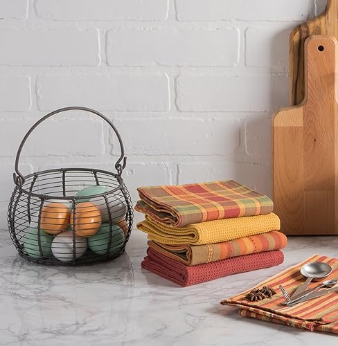 Miniatura 8 de DII Cestas de almacenamiento de alambre vintage, juego de cesta de huevos, rústico, 3 piezas