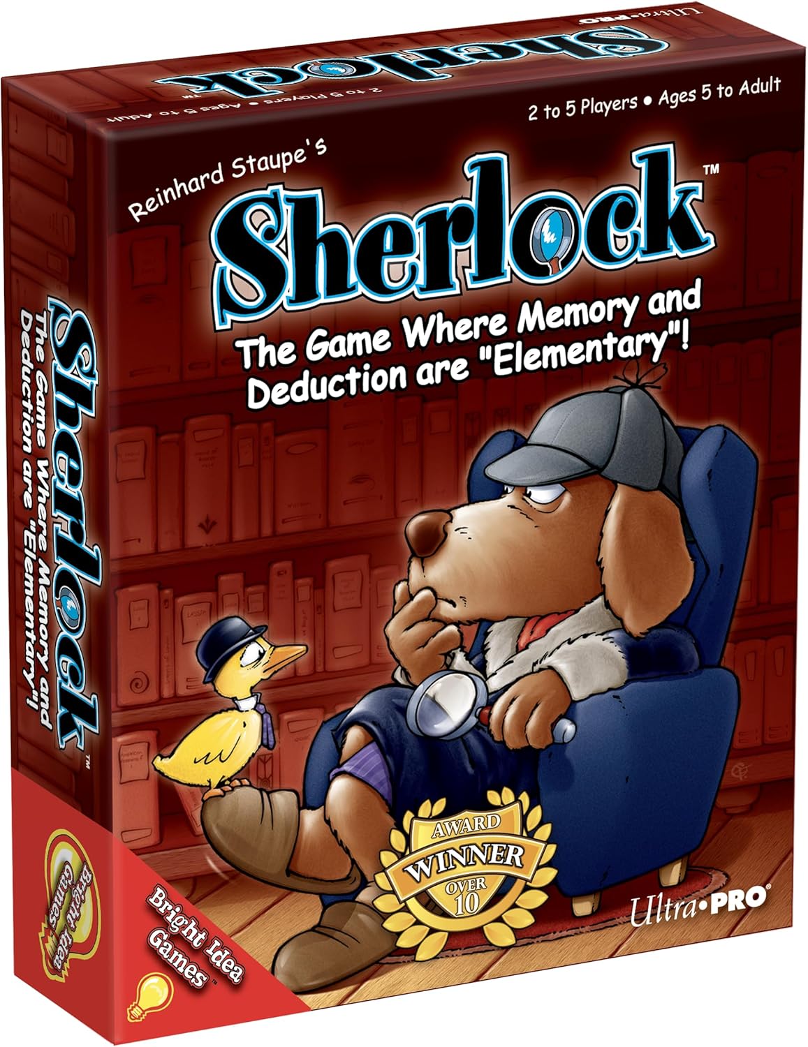 Sherlock - Memory Deduction Game, Award-Winning Family Board Game, Educational and Fun Strategy for Kids, Fast-Paced Puzzle, Social Interaction, 2-5 Players, Quick Playtime, Multilingual for All Ages